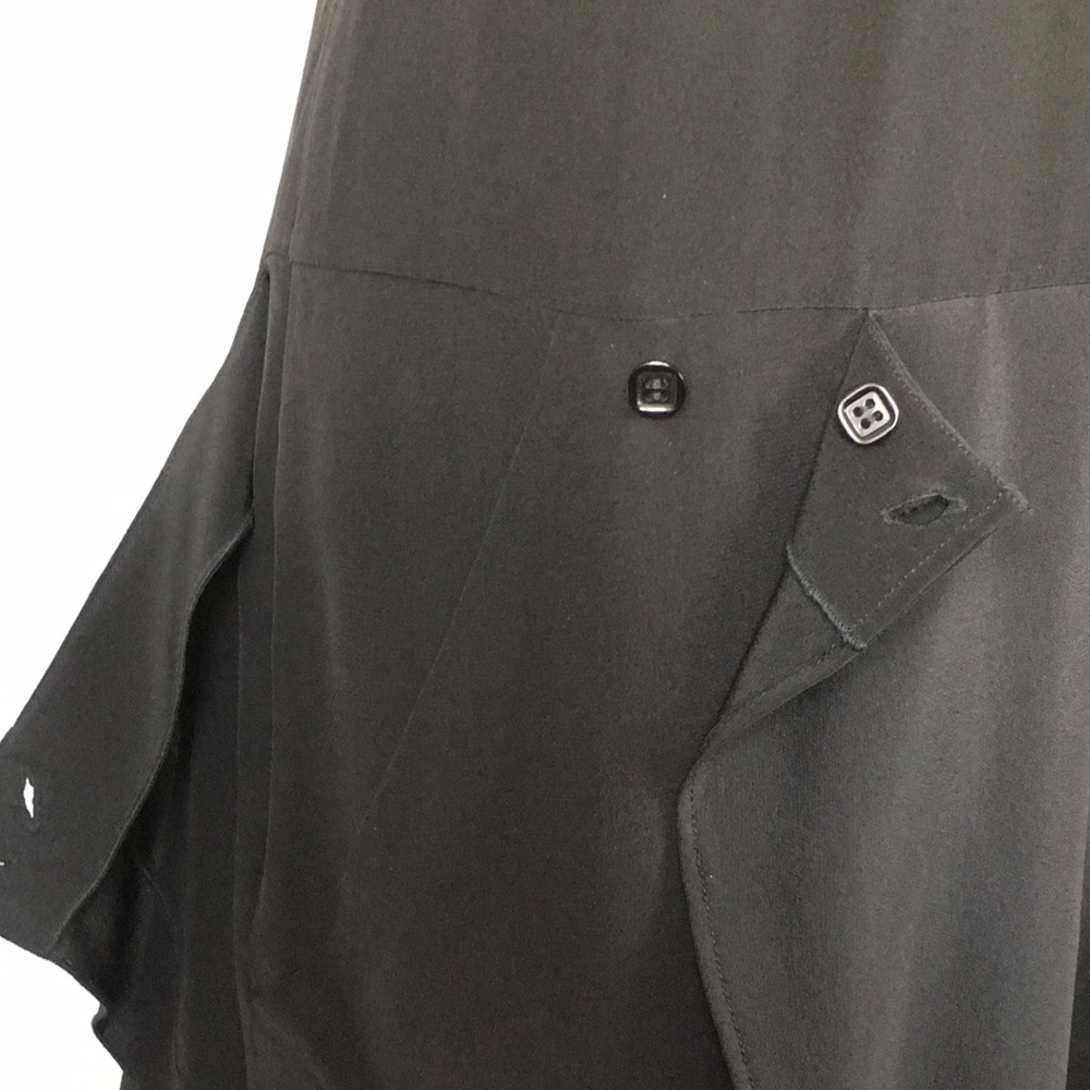 Barbara Bui Silk Romper Little Black Dress - Picture 8 of 10